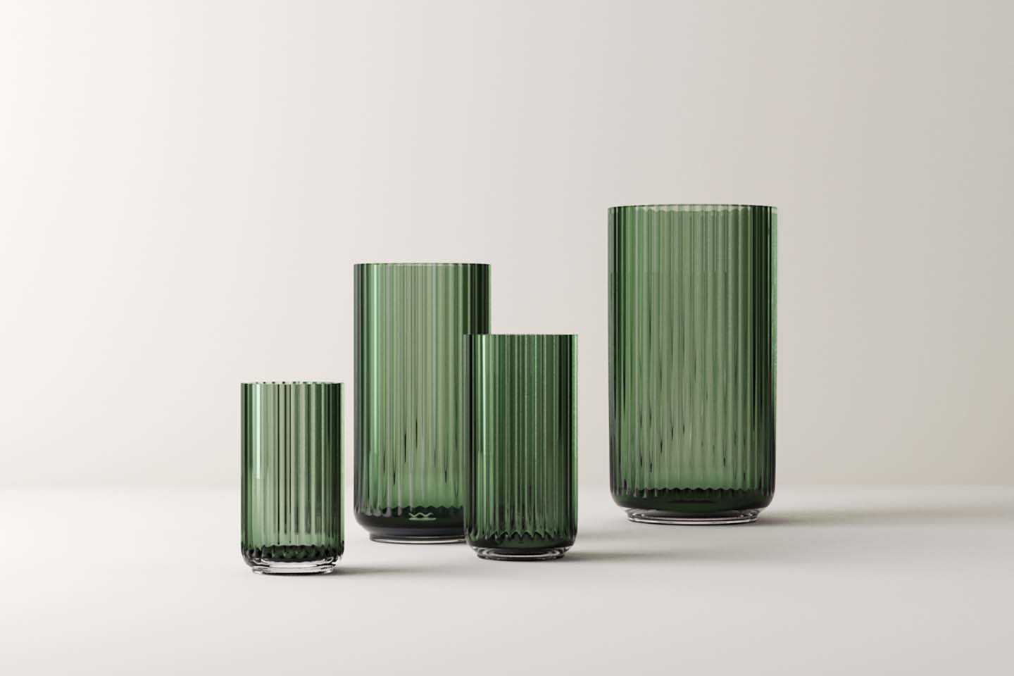 Vase Copenhagen Green H 31